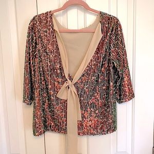 RARE Kate Moss Vintage Top Shop Sequin Tie Top 🎉🎊HOST PICK 🎉🎊
